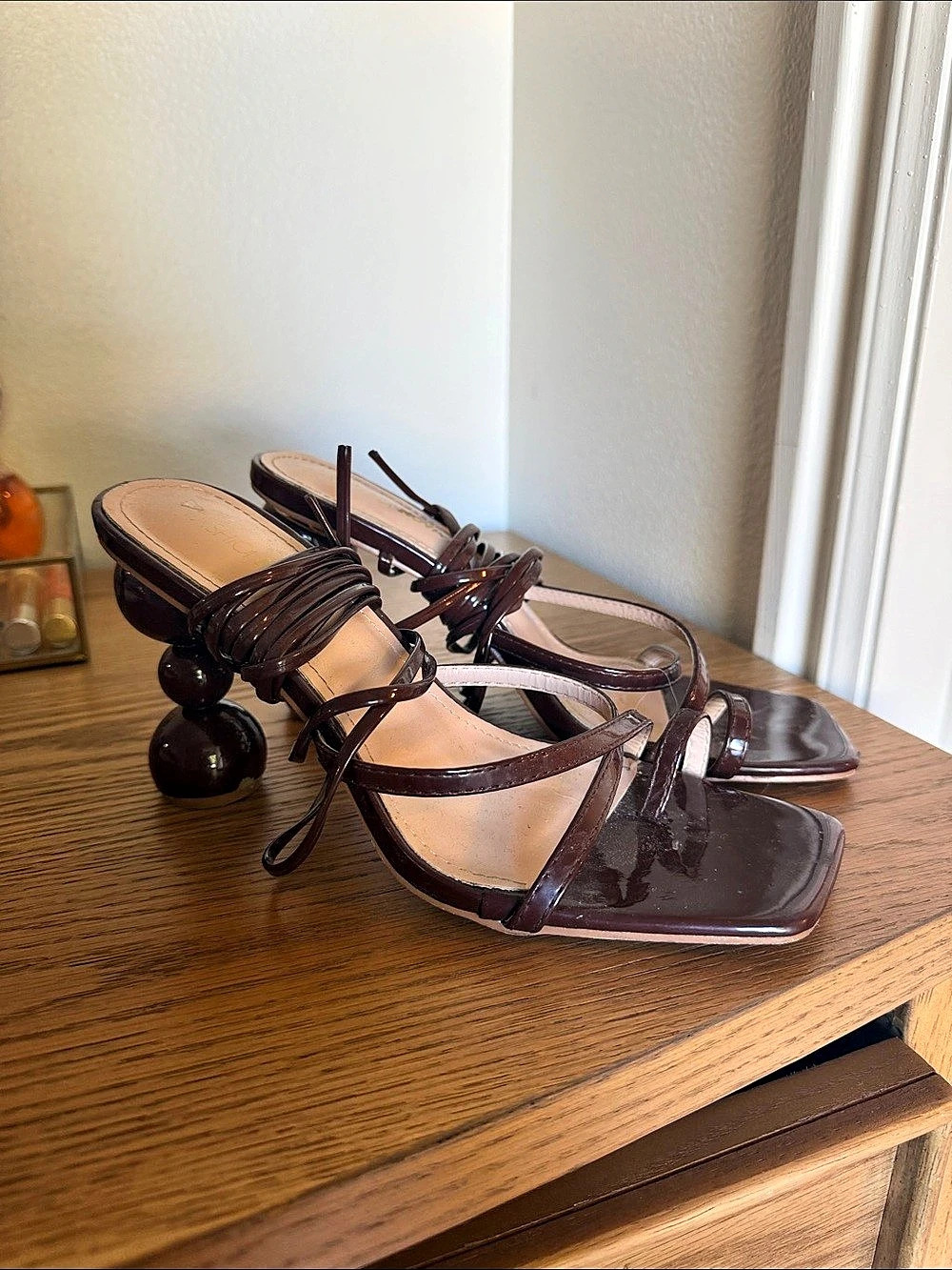FASHION NOVA Portugal Heeled Sandals Brown Heels